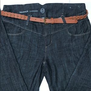 COPY - Signature Fit Denim Trouser W/Brown Braided Belt